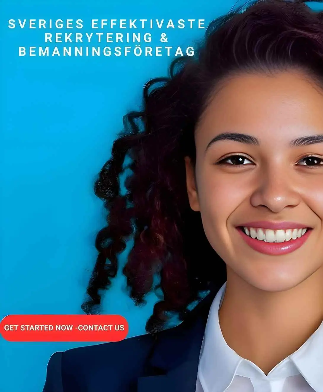 En glad och nyanställd specialist genom Hyrpersonal Sverige – Sveriges effektivaste rekrytering och bemanningsföretag.